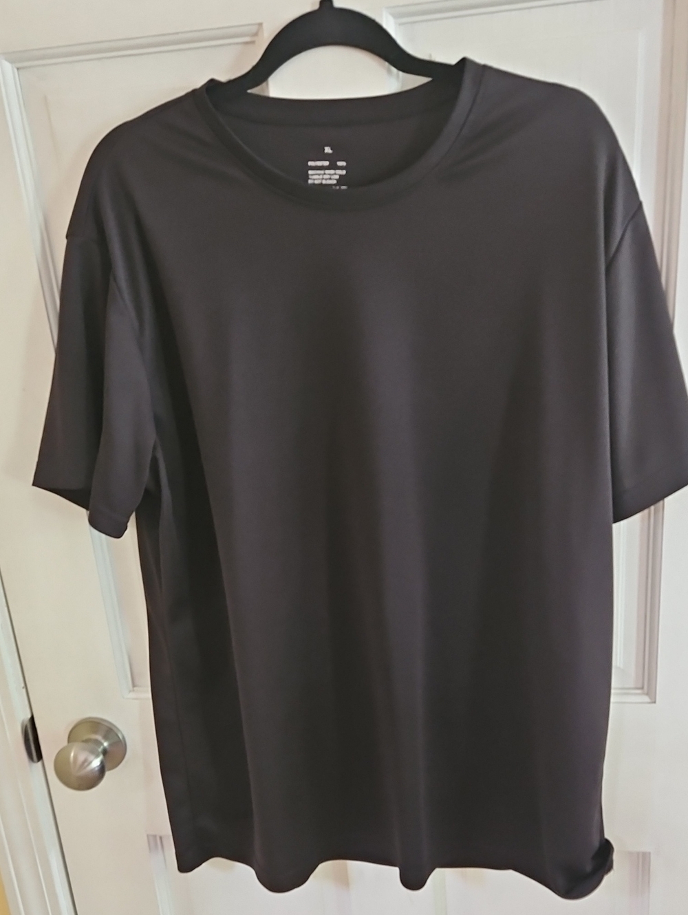 Men's Black Performance Crew Neck Shirt